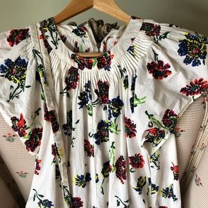 Ulla Johnson poplin floral Jumpsuit/Romper